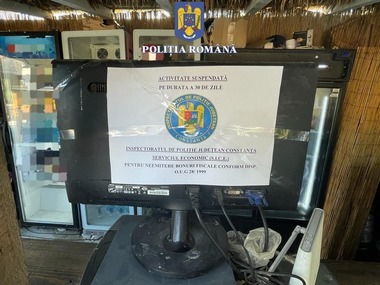 Amenzi în valoare de 124.000 de lei, la mai mulţi agenţi economici de pe litoral în urma unui control al poliţiştilor