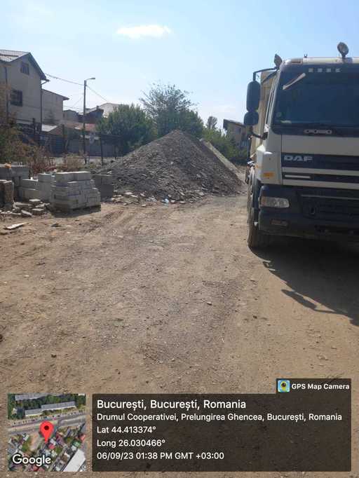 Firmă de construcţii din Bucureşti, amendată cu 15.000 de lei de Garda de Mediu, din cauza prafului de pe un şantier aflat la intersecţia dintre str. Drumul Cooperativei şi Prelungirea Ghencea

