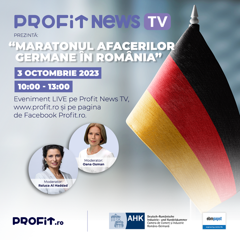 Profit News TV organizează Maratonul Afacerilor Germane în România