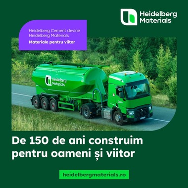 Producătorul de ciment HeidelbergCement devine Heidelberg Materials şi îşi propune să îşi reducă emisiile de carbon cu 10 milioane de tone, până în anul 2030