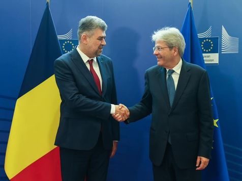 Marcel Ciolacu: Am căzut de acord cu comisarul Gentiloni că este esenţial ca România să continue traiectoria corectă în privinţa ţinerii sub control a deficitului bugetar