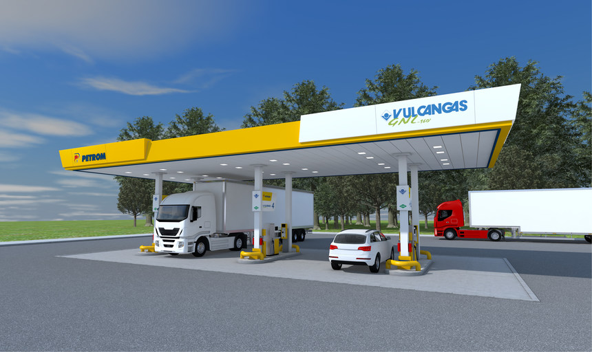 OMV Petrom a încheiat un parteneriat cu Vulcangas România pentru deschiderea primei staţii de alimentare cu gaz natural lichefiat (GNL) şi comprimat (GNC) in reţeaua Petrom. Benzinăria va fi operaţională în anul 2025