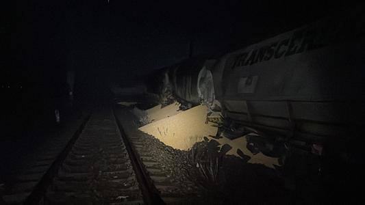Traficul feroviar a fost restricţionat între Craiova şi Caracal după ce 9 vagoane ale unui tren privat de marfă au deraiat, iar alte 2 s-au răsturnat / Trei trenuri au întârzieri de trei ore la sosirea în Gara de Nord
