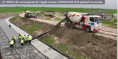 Barbu: Lucrările de investiţii de la Amenajarea de Irigaţii Carasu CDMN/PAMN Sud, din judeţul Constanţa sunt în plină desfăşurare şi conform graficului