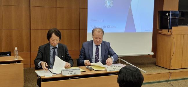 Preşedintele Agenţiei Române pentru Investiţii şi Comerţ Exterior şi preşedintele Japan Institute for Overseas Investment au semnat un memorandum pentru promovarea investiţiilor japoneze directe în România