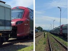 Al doilea tren electric Alstom Coradia Stream a ajuns tractat în România, la punctul de frontieră Episcopia Bihor, şi luni ajunge la Centrul de testări feroviare de la Făurei