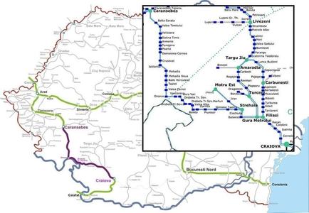 CFR SA anunţă lansarea licitaţiei pentru loturile 4 şi 5 de pe tronsonul Craiova - Drobeta Turnu Severin - Caransebeş