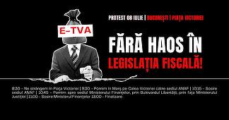 Expert contabil: Ne confruntăm cu un moment critic pentru viitorul nostru economic. Abuzurile legislative şi măsurile fiscale opresive afectează / Scopul nostru principal este eliminarea E-TVA / Protest – Fără haos în legislaţia fiscală, în 8 iulie

