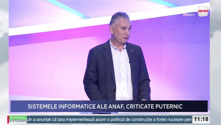 Maratonul Fiscalităţii - Marius Peştină, CNIF, promite că toate „E-urile” Finanţelor vor merge ceas de la 1 ianuarie 2025. Din noiembrie, 80% din sistemul informatic al MF va fi pe hardware nou