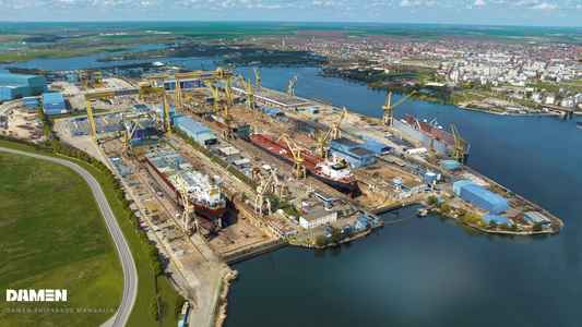 Damen Shipyards Mangalia, aflată în procedură de insolvenţă, a semnat contracte pentru reparaţia a două nave