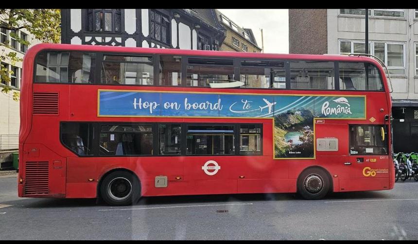 România va fi promovată luna aceasta ca destinaţie turistică în Regatul Unit, pe autobuzele din Londra, Manchester, Birmingham şi Liverpool