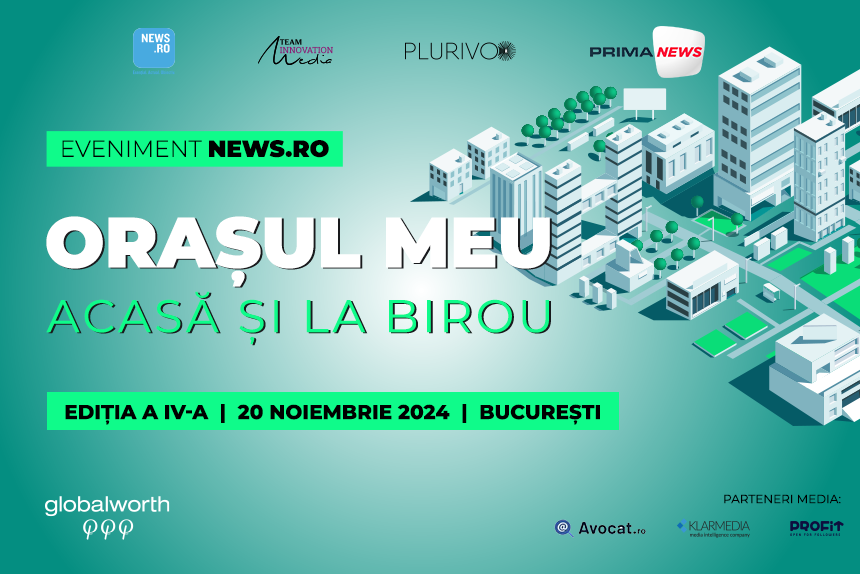 Dezvoltarea urbană în dezbatere la evenimentul premium News.ro, "Oraşul Meu, acasă şi la birou" - ediţia a IV-a