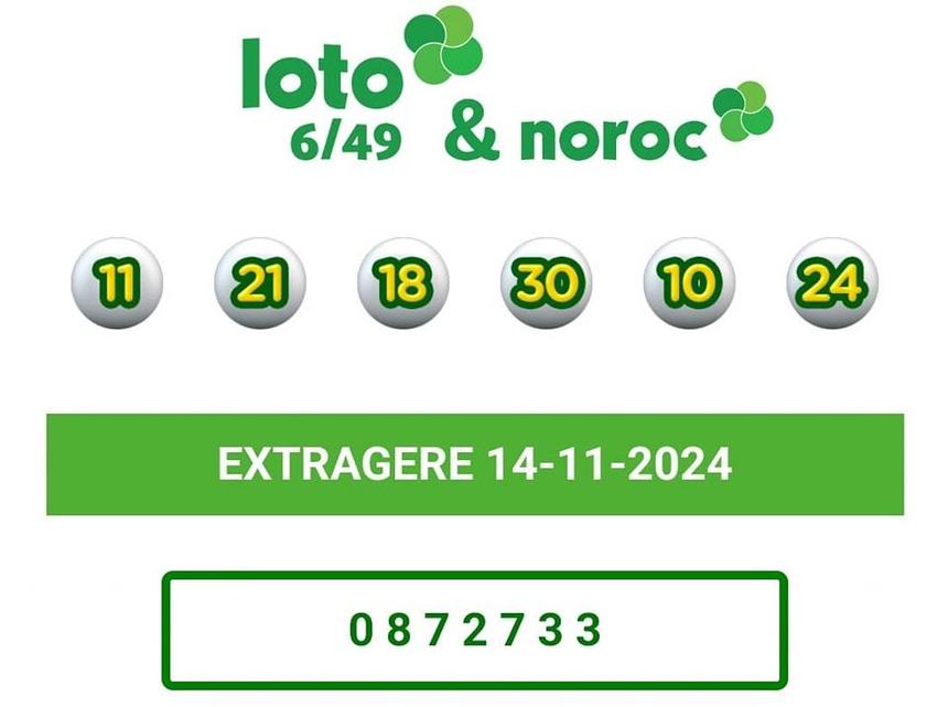 Loteria Română: S-a câştigat marele premiu la Loto 6/49, în valoare de peste 9,58 milioane de euro / Biletul a cuprins 630 de variante şi a costat peste 4.100 de lei