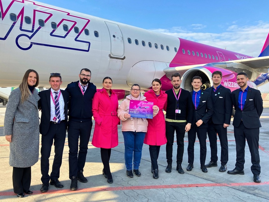 Wizz Air anunţă că a transportat 95 de milioane de pasageri în total pe zborurile sale către şi dinspre România, de la începutul operaţiunilor în ţară, din care 41 milioane pasageri de pe Aeroportul Otopeni