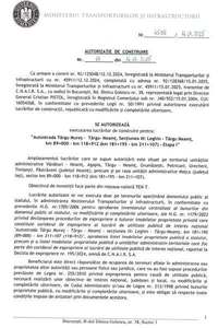 Secretar de stat: A fost emisă autorizaţia de construire pentru lucrările aferente secţiunii 3 Leghin-Târgu Neamţ, de 30 km, din Autostrada Unirii 
