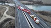Restricţii de ciculaţie, pentru ultimul convoi agabaritic care transportă un generator la Termocentrala Mintia