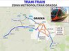 Dezvoltarea reţelei de trenuri metropolitane Tram-train Oradea, cu o lungime totală de 33,4 km, a fost aprobată de CJ Bihor. Proiectul este evaluat la 1,35 miliarde lei, cu TVA