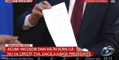 Nicuşor Dan, întrebat dacă îşi menţine afirmaţia că nu va creşte TVA: Toate discuţiile pornesc de la asta