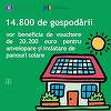 MIPE:14.800 de familii vulnerabile din România vor beneficia de vouchere REPowerEU – PNRR, pentru reabilitarea termică a locuinţei şi instalarea de panouri fotovoltaice / Fiecare familie va putea primi până la 20.200 euro