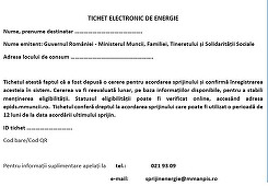 Tichet de 50 de lei timp de 9 luni, acordat persoanelor vulnerabile, pentru plata energiei electrice după eliminarea plafonării preţurilor / Aproximativ 2,1 milioane de gospodării vor beneficia / Impactul bugetar total, 1,04 milioane de lei