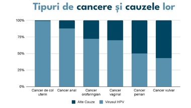 Asociaţie: O femeie diagnosticată cu cancer de col uterin moare la fiecare cinci ore, în România. Creşte numărul de cazuri de infecţie cu HPV şi la bărbaţi