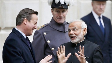 Marea Britanie şi India au semnat joi un acord de liber schimb ”istoric”, în timpul vizitei premierului Modi