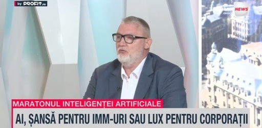 Directorul ICI, Adrian-Victor Vevera: AI-ul e bun pentru IMM. Îşi fac contabilitatea şi HR-ul pe bani puţini. Va pune presiune pe meseriile repetitive sau bazate pe procesarea masivă de date