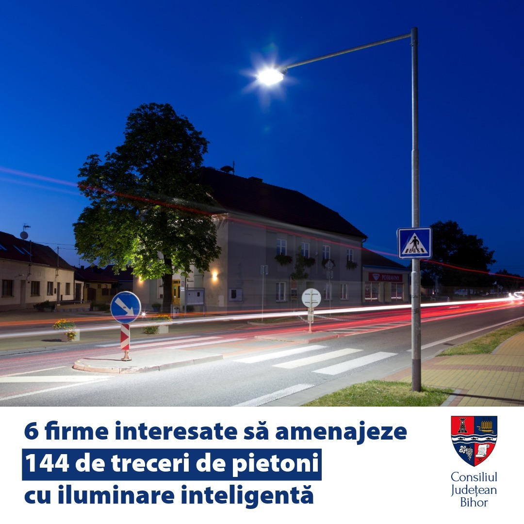 Consiliul Judeţean Bihor alocă până la 10,3 milioane lei, fără TVA, pentru a amenaja 144 de treceri de pietoni