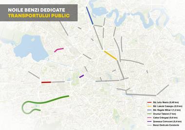 Primarul general interimar al Capitalei anunţă prelungirea reţelei de benzi unice pentru transportul public în Bucureşti