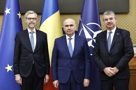 Premierul Ilie Bolojan, întrevedere cu delegaţia Băncii Europene de Investiţi, cu prilejul semnării contractului de 500 de milioane de euro, prima tranşă dintr-un pachet total de un miliard de euro, pentru construcţia autostrăzii A1 Sibiu–Piteşti