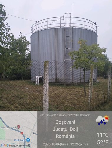 Control al Gărzii de Mediu la staţia de epurare din comuna Coşoveni – Activitatea de captare, tratare si distribuţie apă nu are autorizaţie de mediu / Amendă de 30.000 de lei pentru Serviciul Public de Alimentare