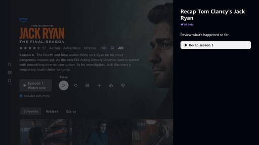 Amazon Prime Video a lansat recapitulările făcute de AI