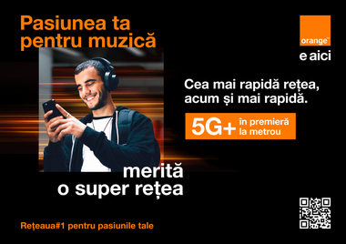 Orange Romania a lansat 5G+ în câteva staţii din metroul bucureştean. Compania intenţionează să acopere întregul metrou bucureştean cu 5G+ până la finalul lui 2026