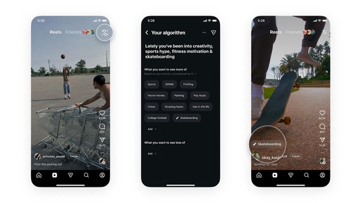 Instagram lasă utilizatorii să configureze algoritmul