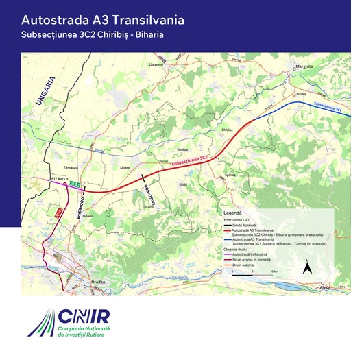 Autostrada Transilvania: Constructorul lotului Chiribiş-Biharia a început montarea grinzilor pe lotul de 28,5 kilometri