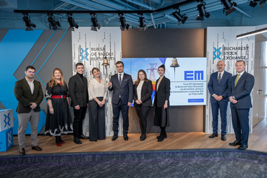 Acţiunile Grup EM, grup de companii româneşti specializat în servicii de construcţii şi montaj pentru sectorul energetic, au intrat la tranzacţionare pe Piaţa AeRO a Bursei de Valori Bucureşti