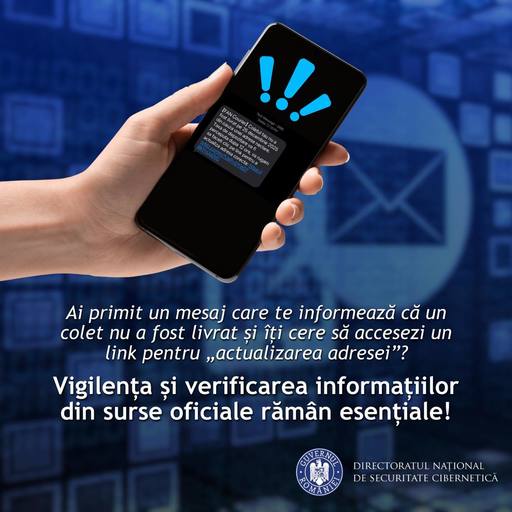 Avertisment din partea specialiştior în securitate cibernetică: Atacatorii încearcă să profite de activităţile uzuale de sezon, precum livrarea de colete, şi să obţină date personale sau financiare

