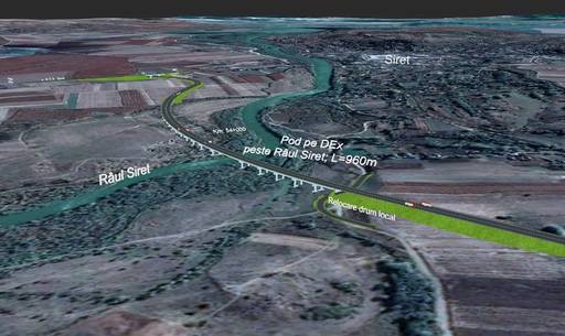 CNAIR lansează licitaţia pentru „capătul de nord” al drumului expres spre Ucraina. 12,65 km de drum expres nou vor fi construiţi în România şi un pod de aproape 1 km peste râul Siret