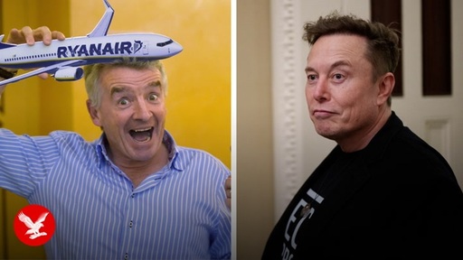 O’Leary ironizează ameninţarea lui Elon Musk de a prelua Ryanair, pe fondul unui conflict tot mai vizibil între cei doi