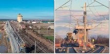 Alţi 10 kilometri de cale ferată au fost daţi în circulaţie pe cel mai avansat tronson din magistrala CFR care se modernizează cu bani europeni, între Timişoara şi Lugoj