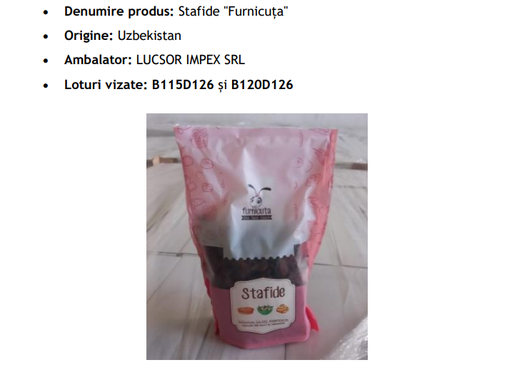 UPDATE - Loturi de stafide din Uzbekistan, retrase de la comercializare din magazinele Lidl, pentru că prezintă reziduuri de pesticide neautorizate în Uniunea Europeană / Precizările companiei distribuitoare