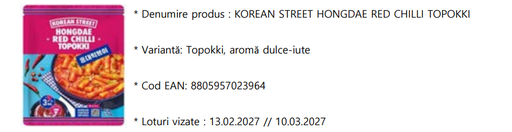 Produs retras de la comercializare din magazinele K-Food din Bucureşti / Testele interne au revelat niveluri ridicate de bacterii bacillus cereus / Consumul este strict descurajat