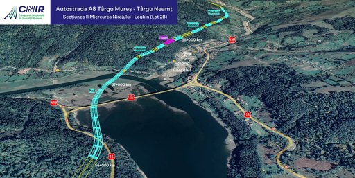 Compania Naţională de Investiţii Rutiere: Începe proiectarea pentru încă 64 de kilometri din Autostrada „Unirii” A8 Târgu Mureş-Târgu Neamţ/ Oficiali: Sunt două dintre cele mai dificile loturi de autostradă care vor fi construite în România