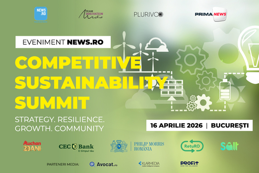 Efectele sustenabilităţii în business şi societate, în dezbatere joi la „Competitive Sustainability Summit”, eveniment premium News.ro - VIDEO