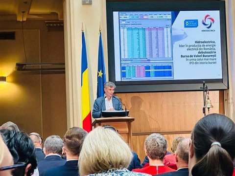 Virgil Popescu: Hidroelectrica depăşeşte un nou prag impresionant: peste 70 de miliarde de lei valoare de piaţă!