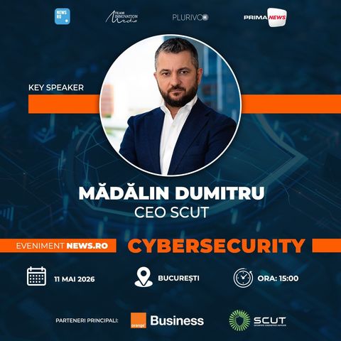 News.ro Leaders Lounge - "Cybersecurity - Protejarea afacerilor în era digitală" - Mădălin Dumitru, CEO SCUT: "Hackerii nu se uită la dimensiunea unei companii, ci la vulnerabilităţi”