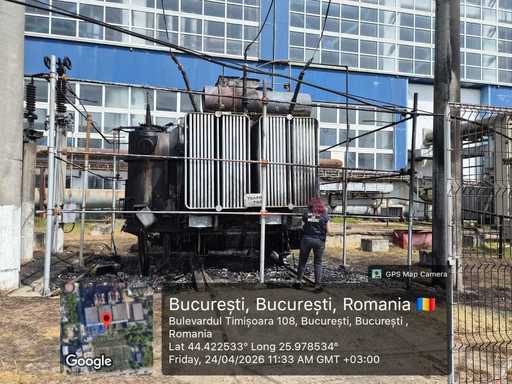 Garda de Mediu, verificări după incendiul de la CET Vest – Solul, posibil contaminat pe o suprafaţă de 50 de metri pătraţi / S-au dispus analize şi eliminarea deşeurilor rezultate în urma incidentului prin operatori autorizaţi