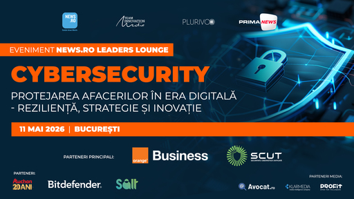 News.ro lansează un nou format de eveniment - Leaders Lounge, de dezbateri after business, primul fiind organizat astăzi: "Cybersecurity - Protejarea afacerilor în era digitală" - VIDEO