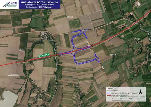 CNIR a emis decizia de expropriere pentru nodul Spinuş pe Autostrada Transilvania. Despăgubiri de 277 000 lei pentru proprietarii celor 106 imobile expropriate