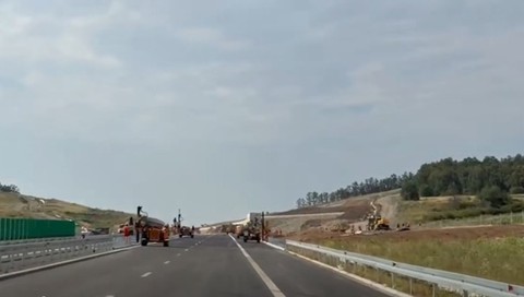 CNAIR: UMB face ultimele lucrări pe secţiunea Zimbor–Poarta Sălajului de pe Autostrada Transilvania (A3). Luni, încep procedurile de recepţie
